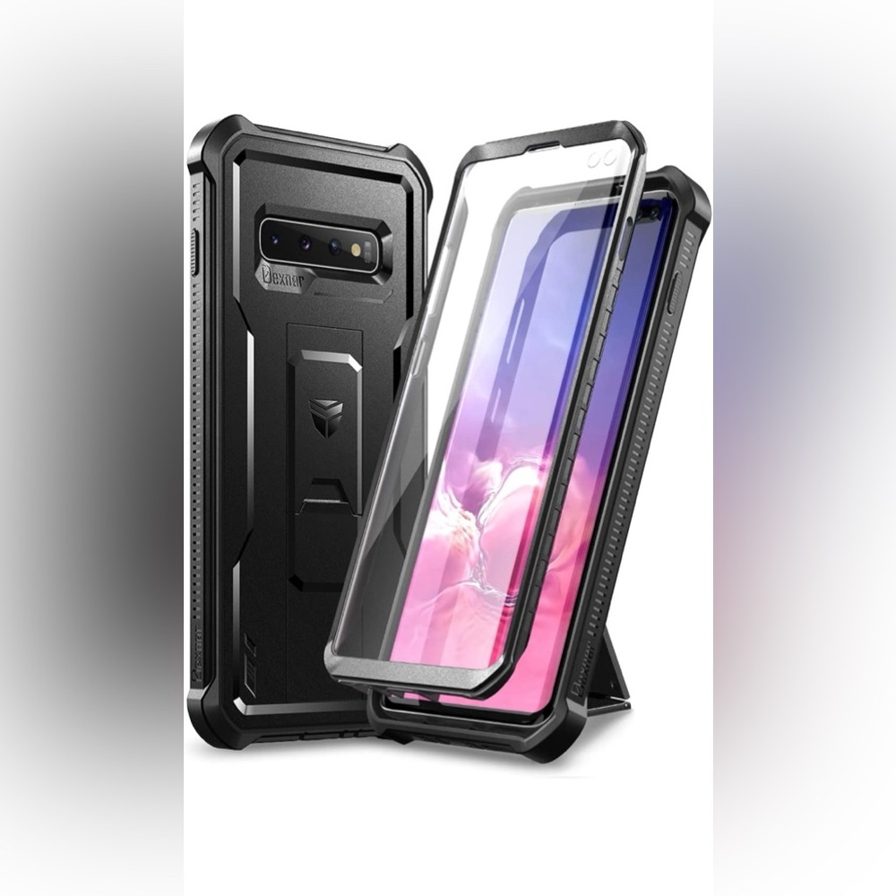 Dexnor for Samsung Galaxy S10+ Plus Case, [Built in Screen Protector]